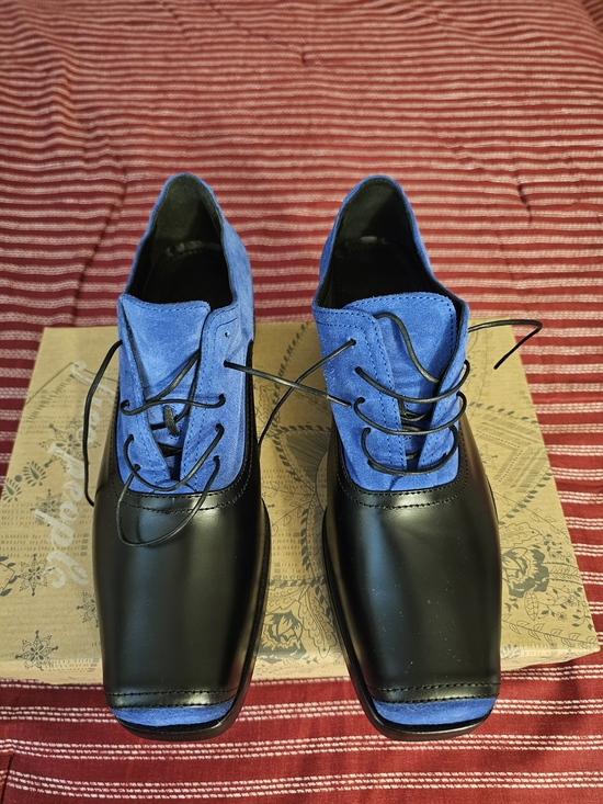 Dondup Shoes - Women Black and Blue Dress Shoes. Bran New Condition ( NWOT )